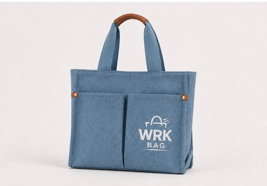 WRK BAG TOTE- LIGHT BLUE DENIM