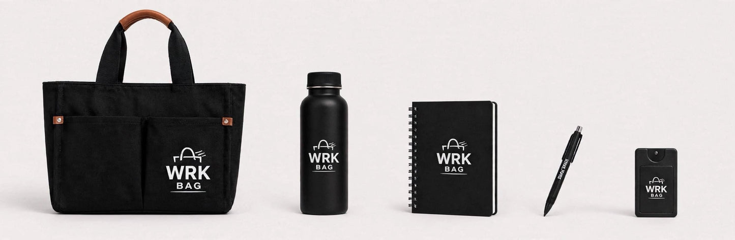 WRK BAG TOTE- BLACK